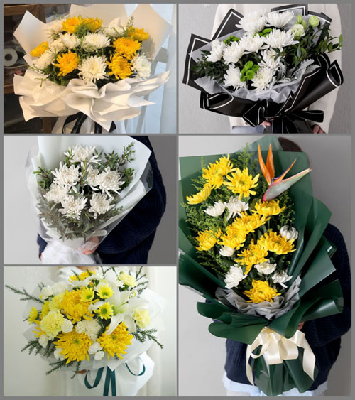 山西阳泉城区白事花束代送